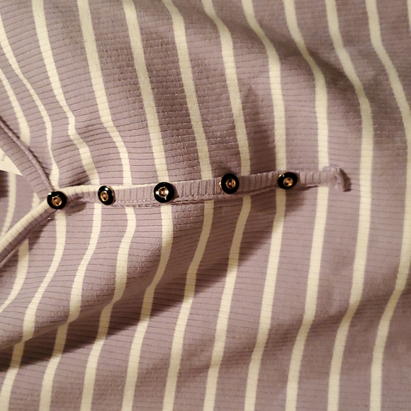 Off Shoulder Striped Bodycon Dress - Picture 3 of 6